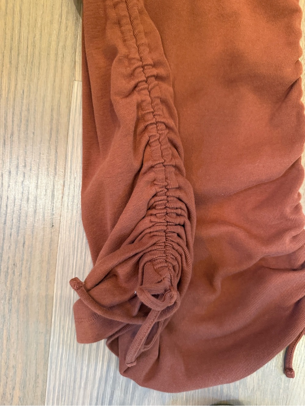 Good American Rust Ribbed Tank Dress - Picture 2 of 3